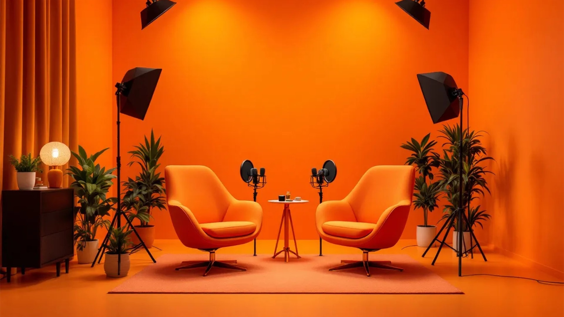 Podcast Studio Background