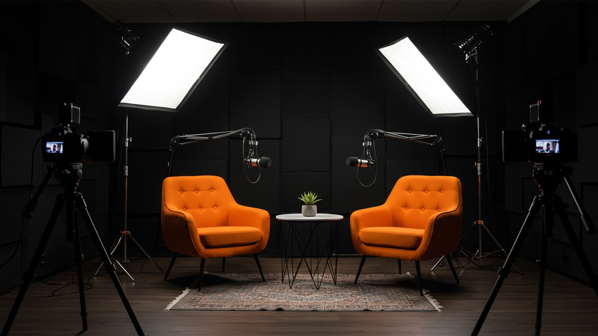 Podcast Studio Background